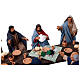 Cena da Última Ceia em terracota para presépio de Páscoa napolitano 13 cm s2