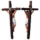 Robbers' crucifixion for 24 cm Neapolitan Easter Creche, set of 2, terracotta s12