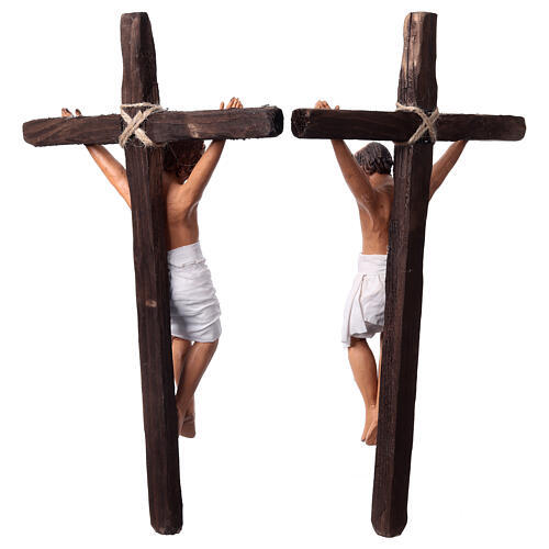 Brigands sur la croix crèche pascale napolitaine 24 cm 12