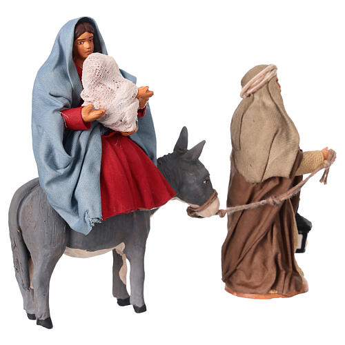 Flight into Egypt for 10 cm Neapolitan Nativity Scene 4