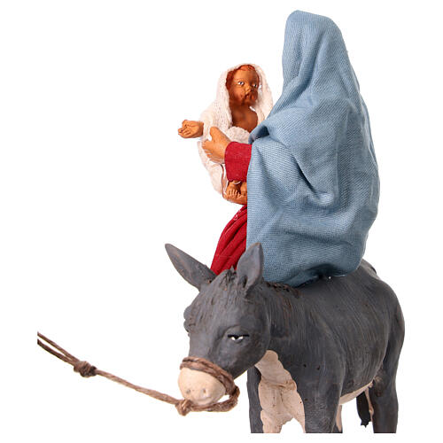 Ucieczka do Egiptu - figurka do szopki neapolitańskiej 10 cm 3