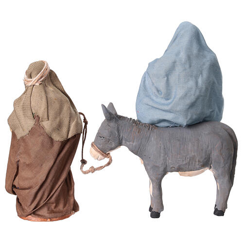 Ucieczka do Egiptu - figurka do szopki neapolitańskiej 10 cm 5