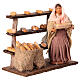 Panettiera con banco Presepe Napoletano 10cm s2