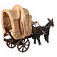 Hombre y niña en carro tirado por un burro Belén Napolitano 10 cm s4