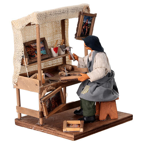 Framer with bench for 13 cm Neapolitan Nativity Scene 2