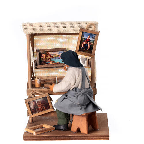 Framer with bench for 13 cm Neapolitan Nativity Scene 4