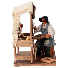 Corniciaio con banco 13 cm Presepe Napoletano