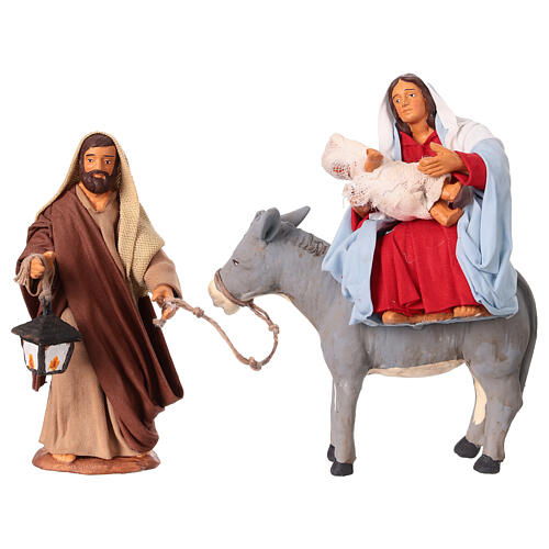 Flight into Egypt for 13 cm Neapolitan Nativity Scene 1