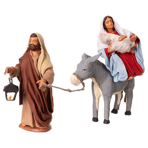 Flight into Egypt for 13 cm Neapolitan Nativity Scene 2