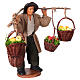 Man with 4 baskets of apples for 13 cm Neapolitan Nativity Scene s3