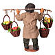 Man with 4 baskets of apples for 13 cm Neapolitan Nativity Scene s4