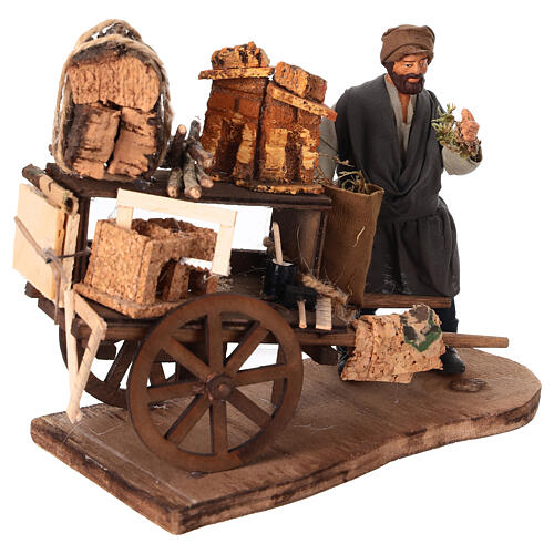 Nativity Scene seller with cart for 13 cm Neapolitan Nativity Scene 2