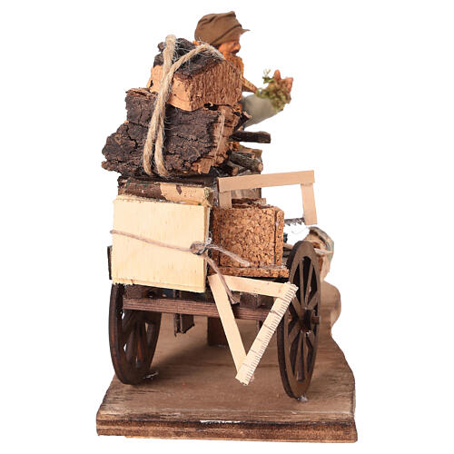 Sprzedawca szopek z wózkiem - szopka neapolitańska 13 cm 4