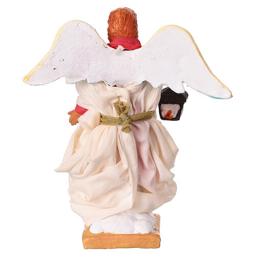 Ange avec lanterne 13 cm crèche napolitaine 4