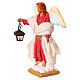 Ange avec lanterne 13 cm crèche napolitaine s3