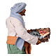 Fisherman standing with a basket of fish and a pipe for 14 cm Neapolitan Nativity Scene s2