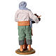 Fisherman standing with a basket of fish and a pipe for 14 cm Neapolitan Nativity Scene s4