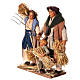 Family of farmers for 30 cm Neapolitan Nativity Scene, set of 3 s3