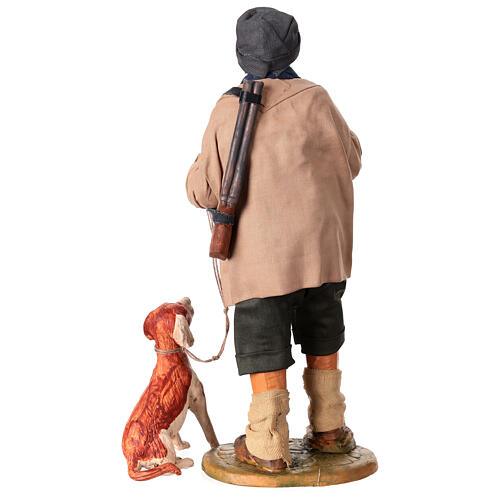 Cazador con perro 30 cm Belén Napolitano 8