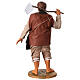 Farmer with hoe on his shoulder for 30 cm Neapolitan Nativity Scene s5