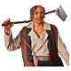 Campesino con azada sobre el hombro 30 cm Belén Napolitano s2