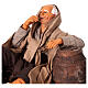 Man lying on the barrel eating artichoke 30cm Neapolitan Nativity Scene s2