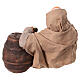 Man lying on the barrel eating artichoke 30cm Neapolitan Nativity Scene s5