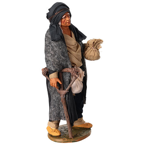 Crippled standing with his cane for 30 cm Neapolitan Nativity Scene 4