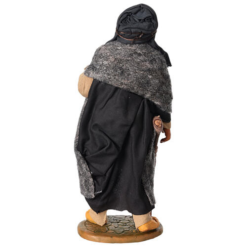 Crippled standing with his cane for 30 cm Neapolitan Nativity Scene 5