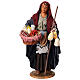 Donna con cesta cibo Presepe Napoletano 30 cm s1