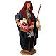 Donna con cesta cibo Presepe Napoletano 30 cm s3