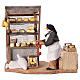 Animated cheese maker with counter for 12 cm Neapolitan Nativity Scene s1