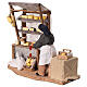 Ruchoma figurka sprzedawcy serów z ladą - szopka neapolitańska 12 cm s3