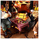 Setting 55x40x67 cm illuminated with 13 cm Neapolitan Nativity figurines s10