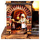 Illuminated house with oven and Nativity for 10 cm Neapolitan Nativity Scene, 40x30x37 cm s4