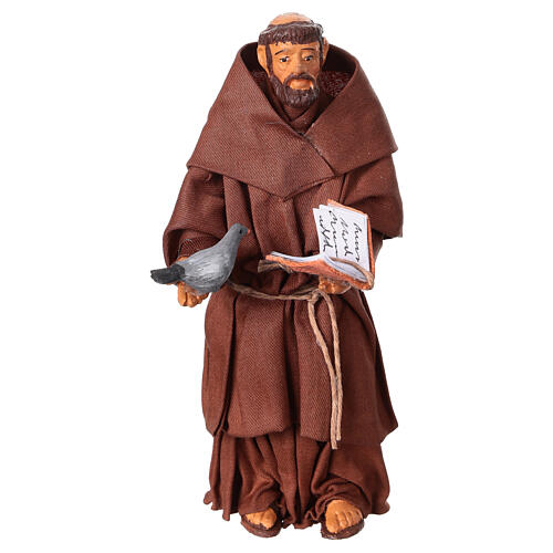 Saint Francis standing for 13 cm Neapolitan Nativity Scene 1