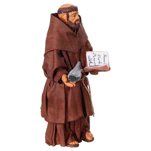 Saint Francis standing for 13 cm Neapolitan Nativity Scene 2