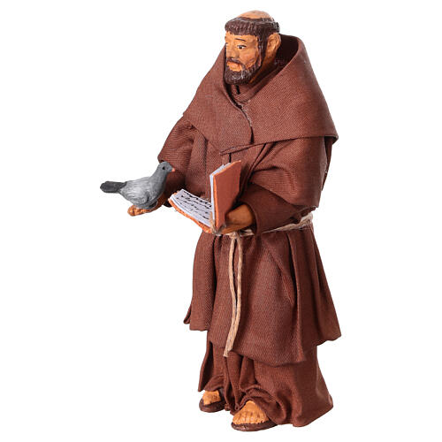 Saint Francis standing for 13 cm Neapolitan Nativity Scene 3