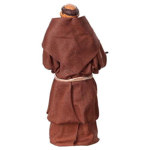 Saint Francis standing for 13 cm Neapolitan Nativity Scene 4