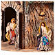 House 35x21x35 cm animated basket 10 cm Neapolitan Nativity Scene s2