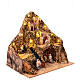 Neapolitan Nativity Scene of 10 cm, 60x40x60 cm, animated and illuminated setting with brook s3