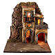 Illuminated Neapolitan nativity scene 1/6 module 35x35x35 cm s4