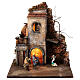 Beleuchtete Krippenszene – neapolitanischer Stil, Modul 2/6, für 8 cm Krippe, 35 × 35 × 35 cm s1