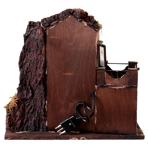 Belén napolitano 8 cm iluminado 35x35x35 cm módulo 4/6 8