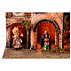 Presepe Napoletano 8cm illuminato 35x35x35 cm modulo 4/6  s2