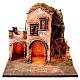 Presepe Napoletano 8cm illuminato 35x35x35 cm modulo 4/6  s5