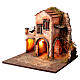 Presepe Napoletano 8cm illuminato 35x35x35 cm modulo 4/6  s6