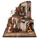 Presepe Napoletano 8 cm modulo 5/6 illuminato 35x35x37 cm s1