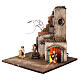 Presepe Napoletano 8 cm modulo 5/6 illuminato 35x35x37 cm s2