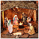 Illuminated village with animated mill for 8 cm Neapolitan Nativity Scene, 80x35x55 cm s2